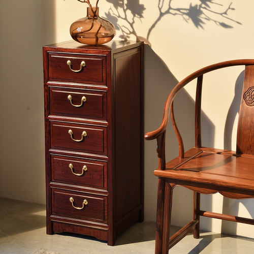 万森灵非洲酸枝仿古斗柜红木家具