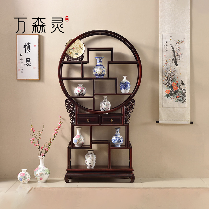 万森灵博古架非洲酸枝