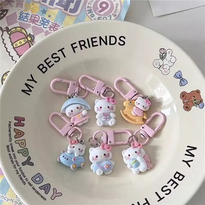 KT猫书包钥匙扣卡通七夕情侣礼物