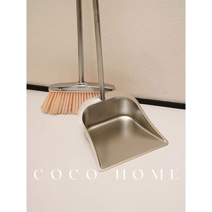 高颜值扫把套装 家用不锈钢扫帚簸箕组合不沾头发软毛宿舍打扫工具