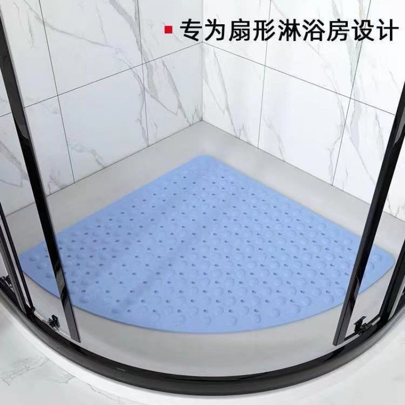 大号扇形淋浴垫子浴室防滑垫洗澡淋浴房地垫家用卫生间吸盘防摔垫