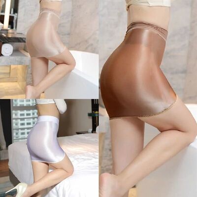 Oil light perspective hip hugging short skirt 油光透视包臀裙