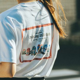 UTIMUS牛奶盒Tee短袖 直喷印花T恤情侣男女冰感丝混纺圆领宽松 数码