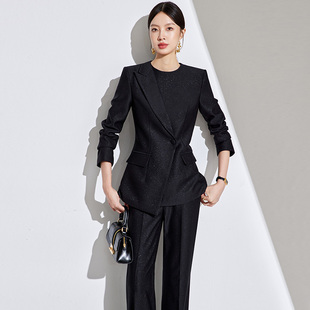 场合气质修身 高级感正式 两件套 职业女性西服2025年春秋季 休闲西装