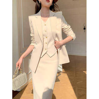 西装套装女春不起球不褪色修身