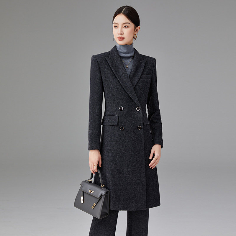 超好看黑灰色人字纹中长西装外套女今年流行2025秋冬季西服职业装,女装/女士精品,西装,淘宝优惠券,粉丝福利购,淘宝优惠卷