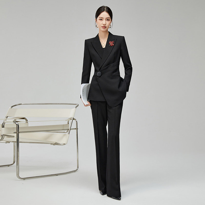 高级感西服套装女2026春秋新款都市摩登气质女神范修身瘦身两件套