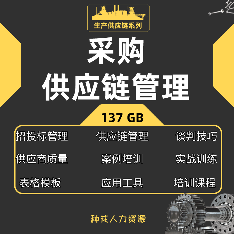 2022年采购与供应链管理课程供应商成本谈判企业物流培训视频 商务/设计服务 设计素材/源文件 原图主图