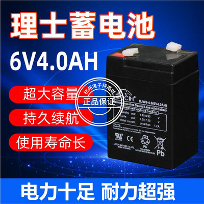 耀华英展钰恒惠而邦联贸DJW6V4.0AH电子秤电子吊秤仪表蓄电池