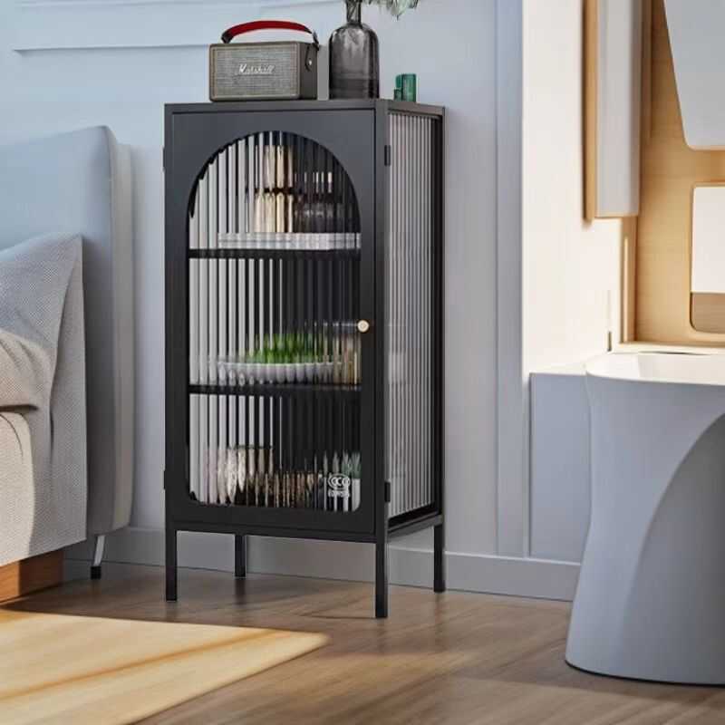 铁艺餐边柜简约长虹玻璃茶水柜小型酒水柜咖啡柜厨房碗柜定制斗柜