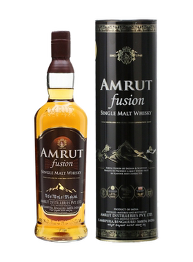 雅沐特融合印度单一麦芽威士忌AMRUT FUSION原瓶进口700ml