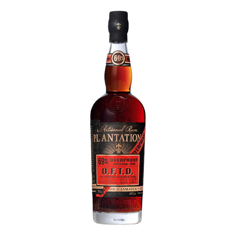 蔗园传统黑朗姆酒plantation overproof rum原装进口洋酒700ml