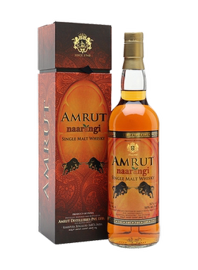 雅沐特真橙印度单一麦芽威士忌AMRUT原瓶进口750ml