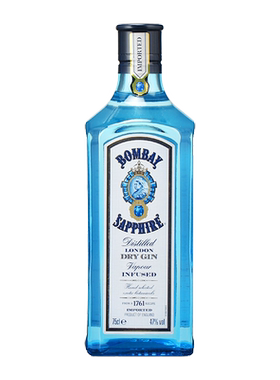 孟买蓝宝石金酒杜松子酒琴酒BOMBAYSAPPHIRE GIN进口洋酒750ml
