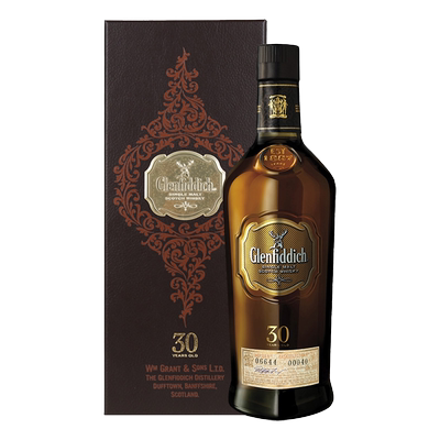 格兰菲迪30年单一麦芽苏格兰威士忌Glenfiddich原装进口洋酒700ml