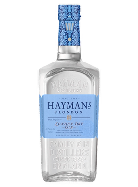 海曼金酒杜松子酒Haymans Gin英国原装进口鸡尾酒调酒基酒700ml