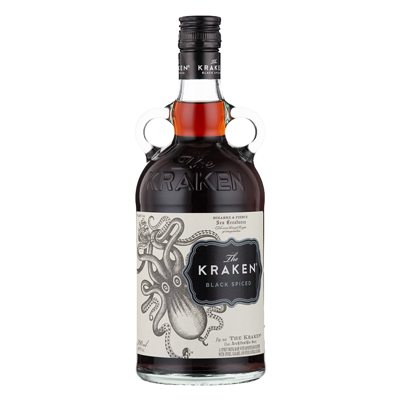 北海巨妖加香黑朗姆酒配制酒Kraken Rum挪威海怪进口原装洋酒700m