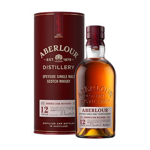 亚伯乐高地单一麦芽苏格兰威士忌12年双桶陈酿Aberlour洋酒700ml