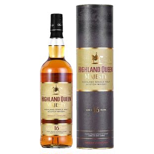 高地女王16年单一麦芽苏格兰威士忌HIGHLAND QUEEN原瓶进口700ml