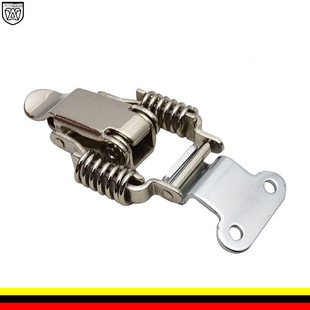 安望锁扣卡扣铁镀镍锁具固定工具箱工业搭扣锁皮箱067+A7钩铁镀镍