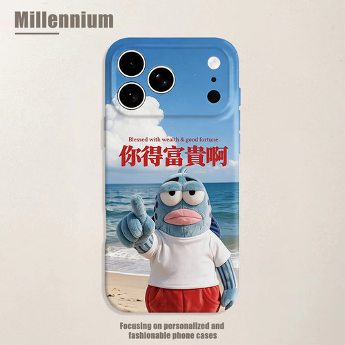 适用于iPhone18Promax比奇堡居民的祝福17pro手机壳16pro菲林软壳iphoneair趣味14卡通13pro创意苹果15
