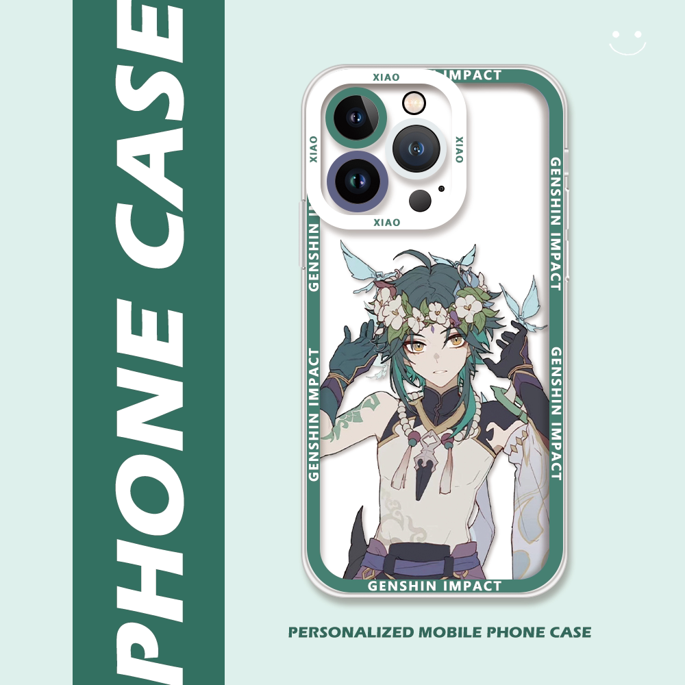 护法夜叉大将魈周边插画手机壳适用opporeno4pro苹果15一加9r荣耀70