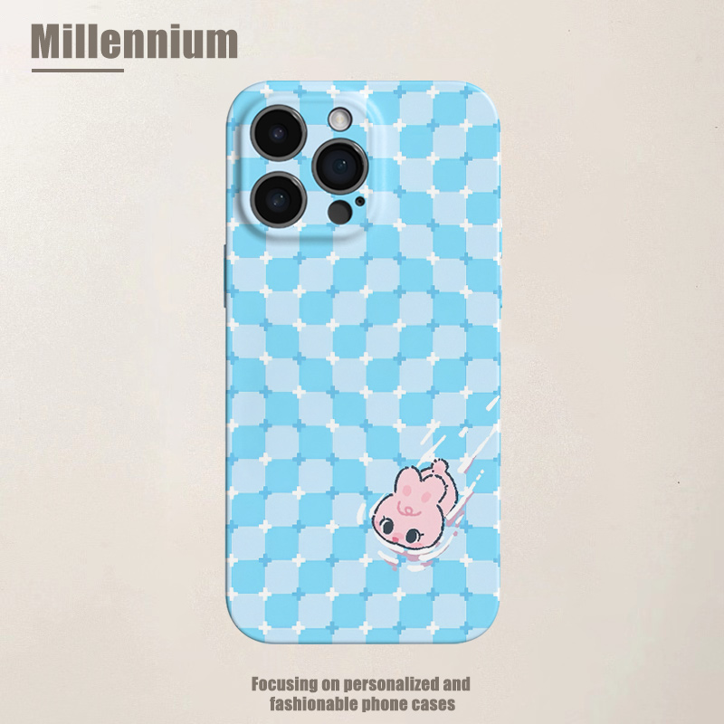 适用于iPhone17Promax裸眼3D小兔游泳16pro手机壳15pro菲林iphoneair个性12软壳11创意13pro高级感苹果14plus