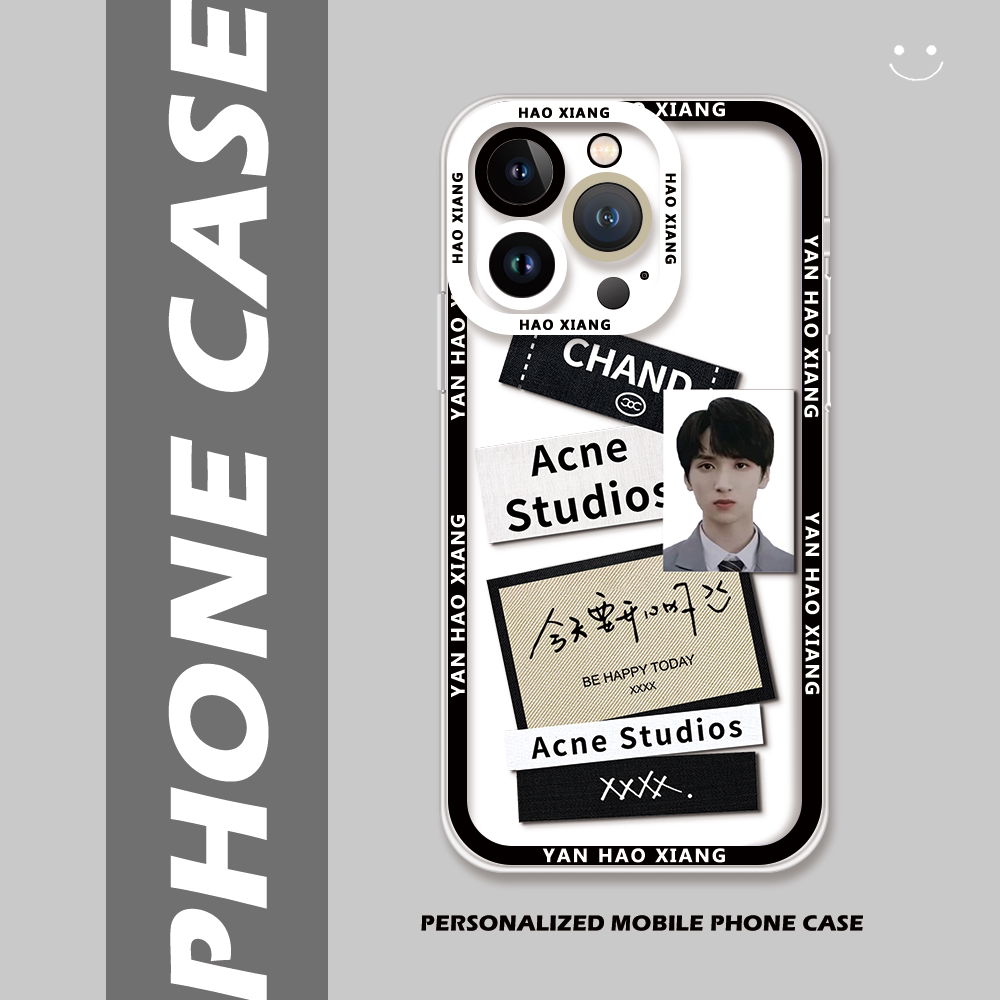 严浩翔严总熊仔证件照手机壳适用于苹果15华为p50荣耀50小米红米k40