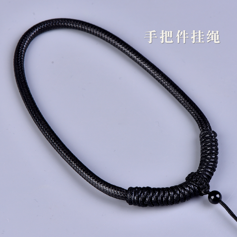 手工编织高端手把件挂绳和田玉石文玩貔貅平安扣高档腕绳编绳男士