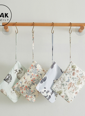 Oak Family婴儿防水床挂收纳袋多功能尿布尿不湿便携收纳包化妆袋