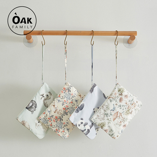 Oak Family婴儿防水床挂收纳袋多功能尿布尿不湿便携收纳包化妆袋