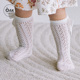 薄款 Oak Family儿童蝴蝶结长筒袜子女夏季 镂空宝宝袜小童婴儿长袜
