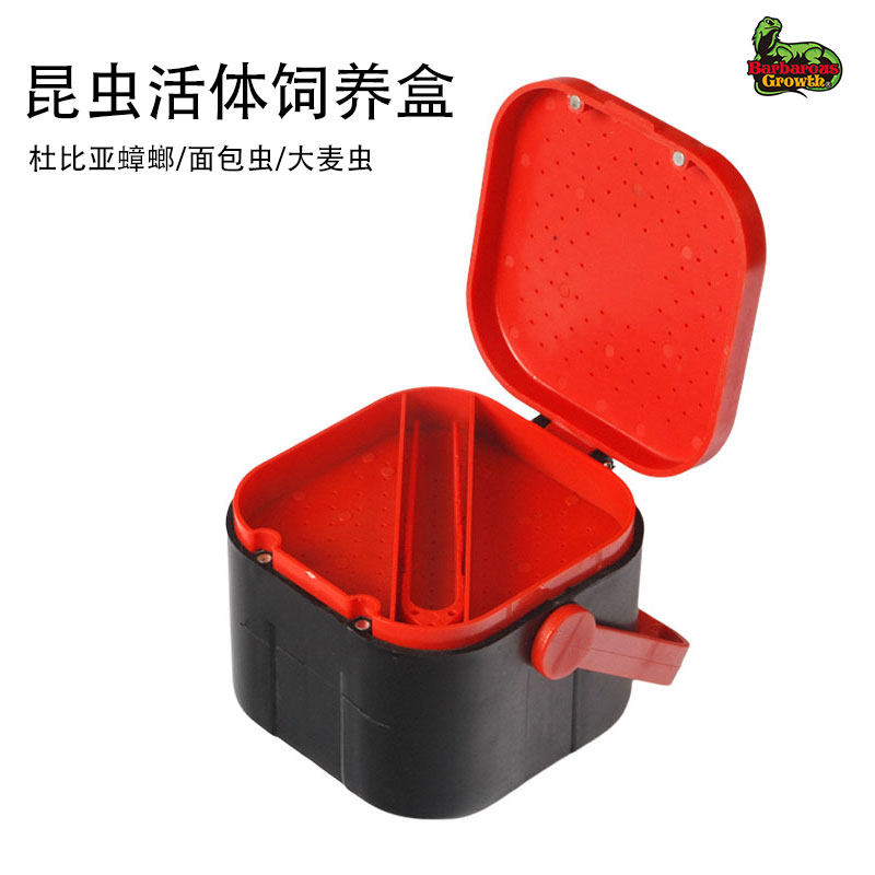 BG昆虫蚕面包虫大麦虫杜比亚蟑螂活体饲料饲养盒透气观察盆繁殖盒