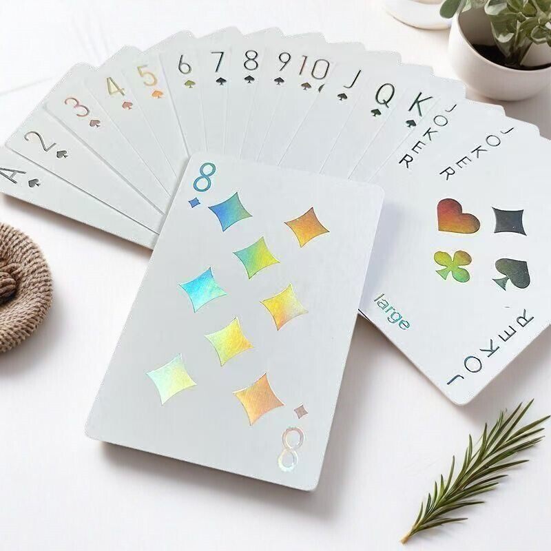 扑克牌高颜值马克龙扑克牌正反面烫银烫金工艺大小王区分版