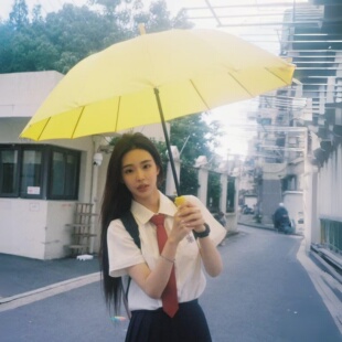 拿捏雨天氛围~黄色雨伞2026年新款加大加厚加固长柄伞抗强风暴雨