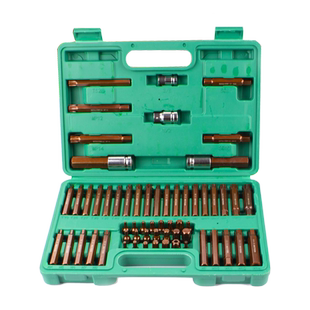 60件套星批组套内六角套筒扳手套装汽修工具花键十二梅花型批头MT