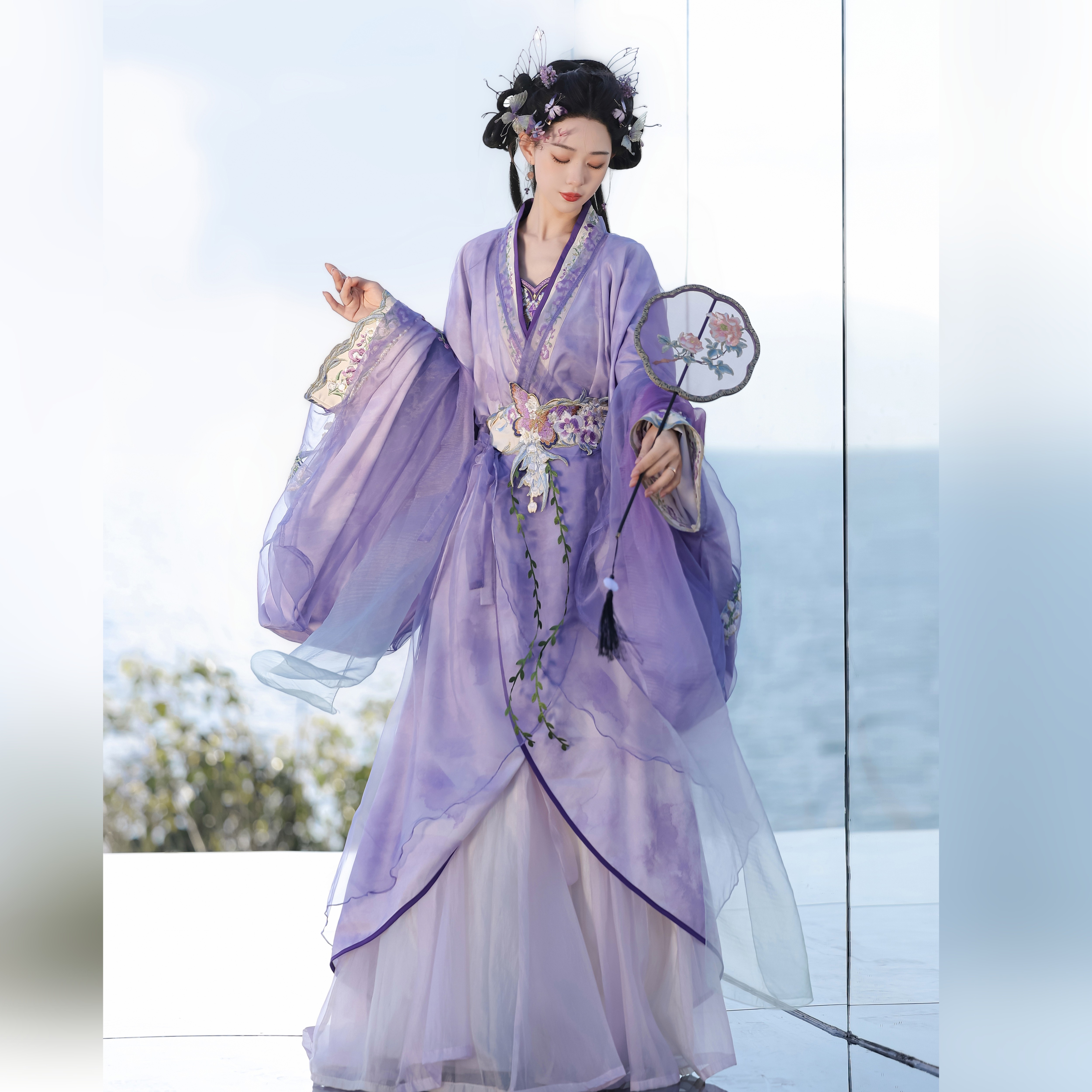 醉时阁【春序信使】原创汉服战国袍重工刺绣仙气优雅质感显瘦古风