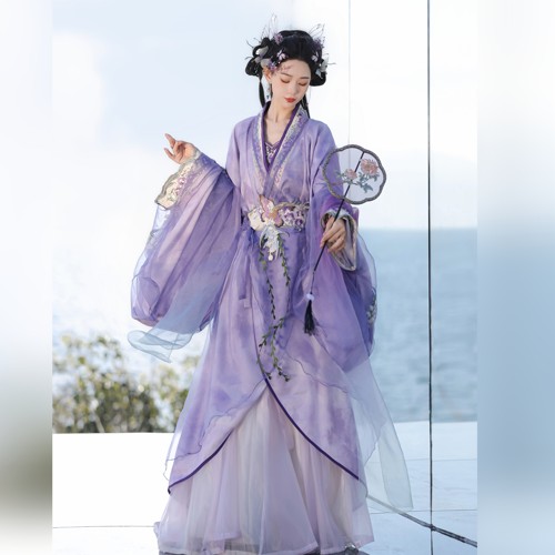醉时阁汉服战国袍重工刺绣显瘦