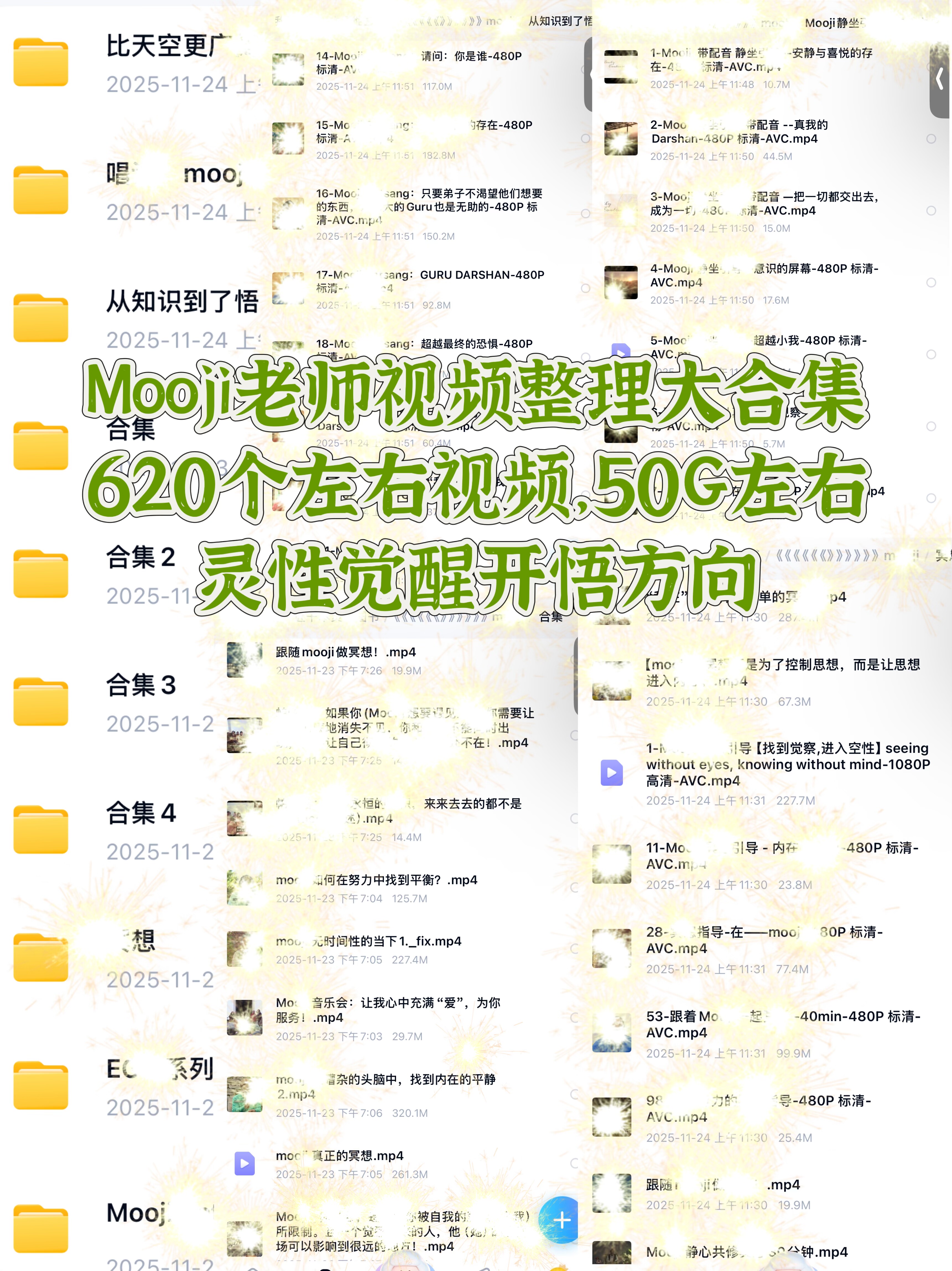2025穆吉Mooji老师视频整理大合集 灵性觉醒开悟视频素材