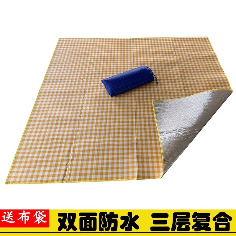 草坪铺垫子地垫户外打地铺隔寒防潮垫公园草地野营帐篷底部铝膜厚