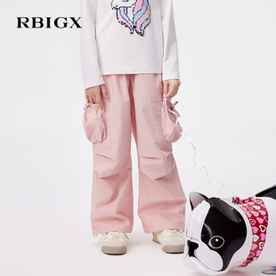 2025秋季 新款 商場(chǎng)同款 潮流寬松闊腿褲 女童褲 RBIGX瑞比克童裝