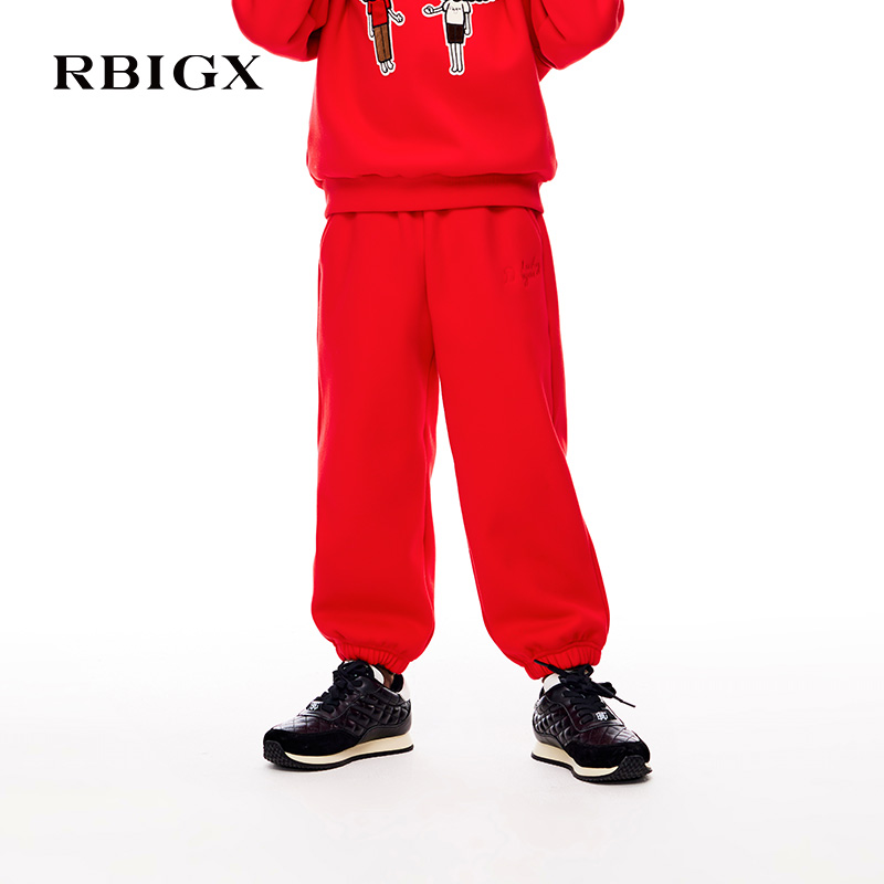 RBIGX/瑞比克绣花运动裤