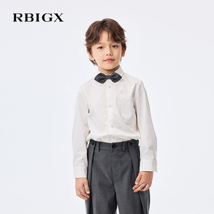新款 2025秋季 RBIGX瑞比克童装 亲肤舒适礼服儿童衬衫 商场同款