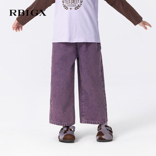RBIGX瑞比克童装阔腿牛仔裤