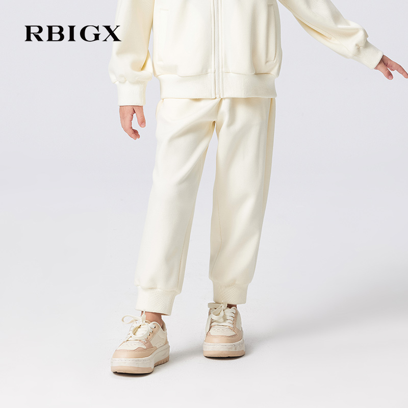 RBIGX瑞比克童装2025秋冬新款烫钻简约精致百搭潮流休闲运动裤