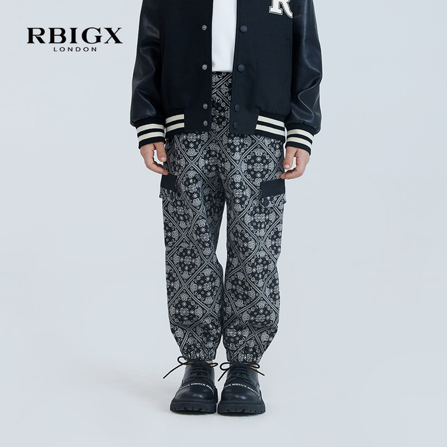 瑞比克休闲裤子RBIGX花纹设计感