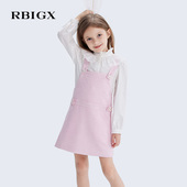 衬衫 RBIGX瑞比克童装 女童甜美纯棉公主立领木耳边长袖 新款 春季