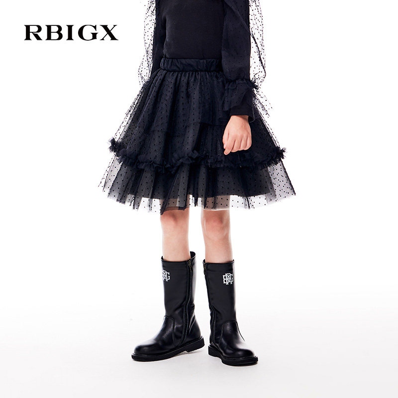 RBIGX瑞比克童装冬季新款女童潮流设计感植绒波点蛋糕裙,童装/婴儿装/亲子装,半身裙,淘宝优惠券,粉丝福利购,淘宝优惠卷