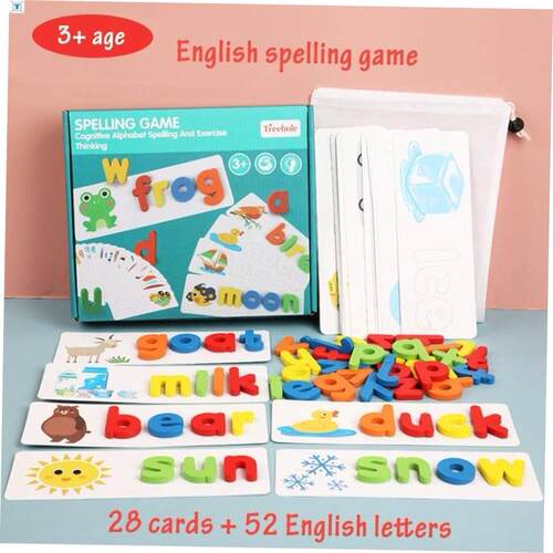 Montessori Toys For Kids English Spell Words Math