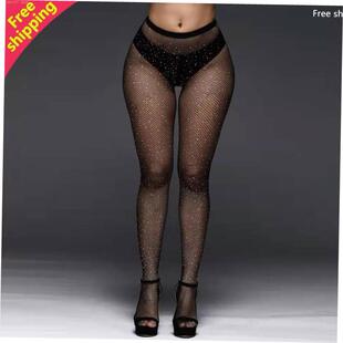 欧美网袜带钻打底袜 plus size stockings fat ladies leggings